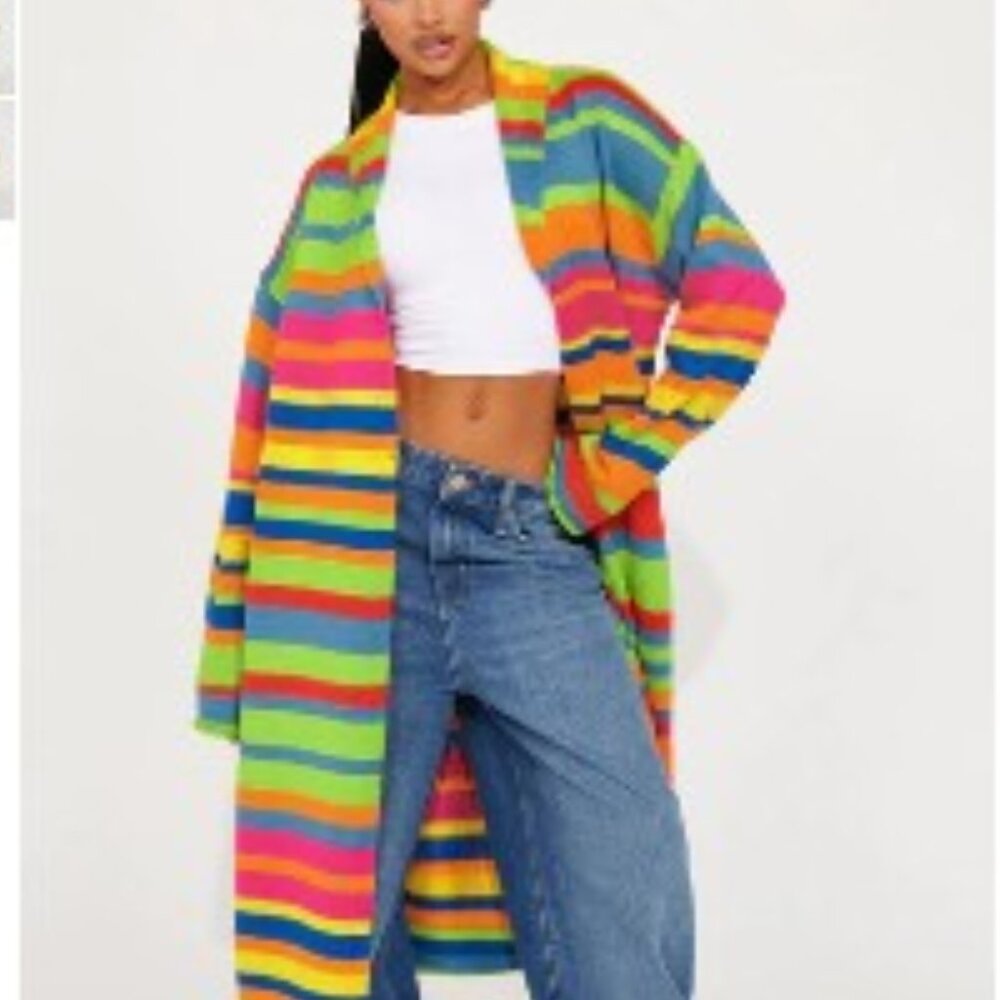 Multi Colored Med-Weight Long Oversized Sweater🎉NWT